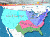 Fisica Clima Precipitaciones Mapa USA