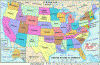 Humana Mapa Politico Estados USA