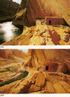 Fisica Glen Canyon ramal rio Colorado Utah erosion Reflection Canyon USA