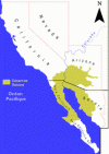Relieve Desierto de Sonora Arizona-Sonora-Mexico Mapa 1990 USA