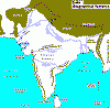 Fisica Hidrografia Rios  Mapa India