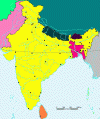 Fisica Hidrografia Rios Mapa mudo India