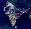 Universal Fotografia desde un Satelite India