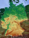 Fisica Relieve Mapa Alemania