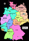  Humana Poblamiento Division Politico-Administrativa Lands Mapa Alemania