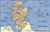 Fisica Mapa Escocia RU