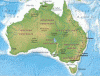 Fsica-Poltica, Mapa, Australia