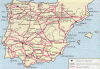Hist, Hispania romana, calzadas y ciudades, Mapa
