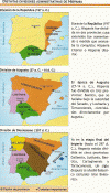 His, Hispania Romana, Divisiones Administrativas, Mapa