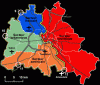 Hist XX Muro de Berlin sectores Alemania Mapa 1961-1989