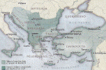 Hist Mapa XI Europa Oriental Bulgaros e Imperio Bizantino