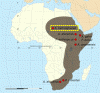 Prehistoria Australopithecus bahrelghazali mapa